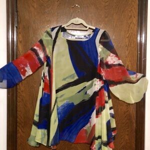 Patrizia Luca Multicolor Abstract Blouse